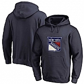 Men's Customized New York Rangers Navy All Stitched Pullover Hoodie,baseball caps,new era cap wholesale,wholesale hats